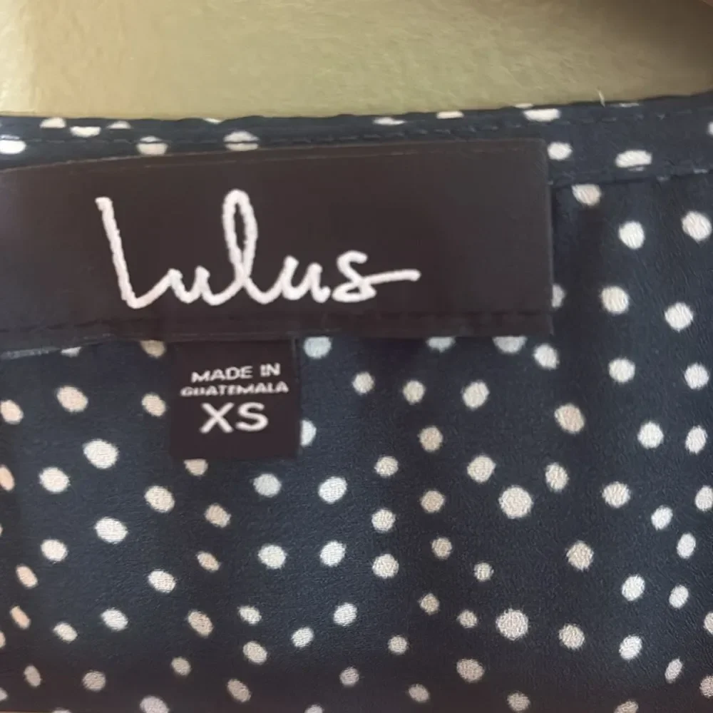 NWT Lulus Mystified Forest Green Polka Dot High-Low Wrap Dress Sz XS - Picture 6 of 10